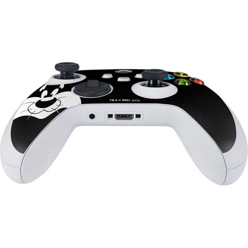 Looney Tunes Sylvester the Cat Black and White Xbox Series S Controller Skin