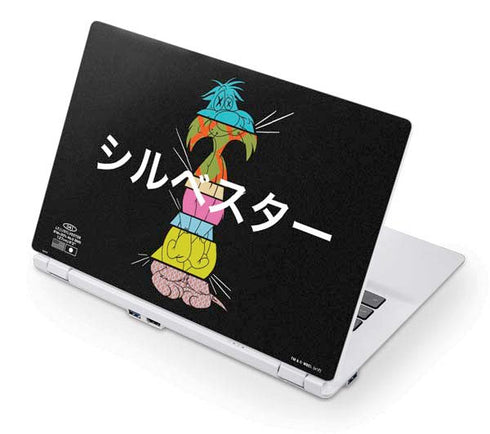 Looney Tunes Sylvester the Cat Sliced Juxtapose Acer Chromebook Skin