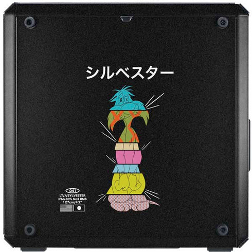 Looney Tunes Sylvester the Cat Sliced Juxtapose Cooler Master MasterBox Q300L Mini Tower Skin