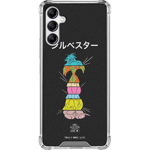 Looney Tunes Sylvester the Cat Sliced Juxtapose Galaxy A14 5G Clear Case
