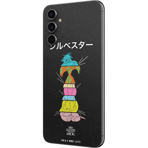 Looney Tunes Sylvester the Cat Sliced Juxtapose Galaxy A14 5G Skin