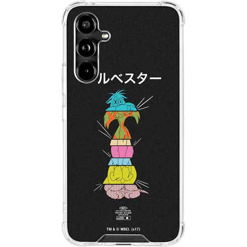 Looney Tunes Sylvester the Cat Sliced Juxtapose Galaxy A54 5G Clear Case