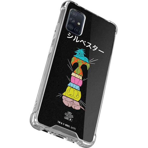 Looney Tunes Sylvester the Cat Sliced Juxtapose Galaxy A71 5G Clear Case