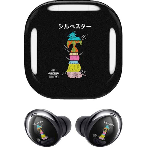 Looney Tunes Sylvester the Cat Sliced Juxtapose Galaxy Buds Pro Skin
