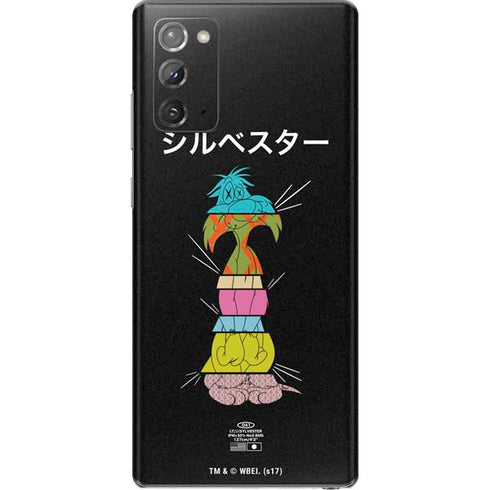 Looney Tunes Sylvester the Cat Sliced Juxtapose Galaxy Note20 5G Skin