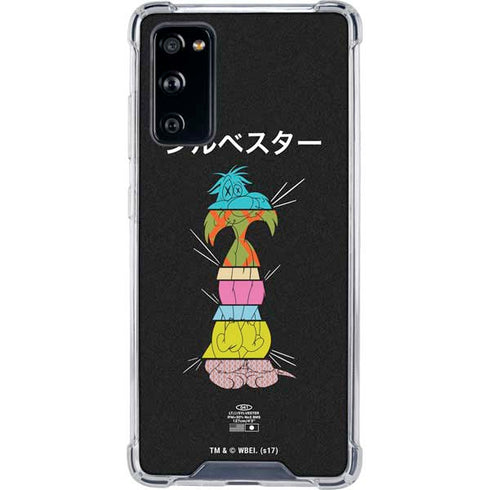 Looney Tunes Sylvester the Cat Sliced Juxtapose Galaxy S20 FE Clear Case