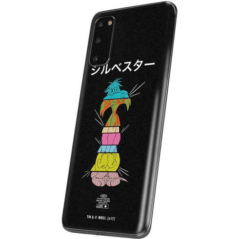 Looney Tunes Sylvester the Cat Sliced Juxtapose Galaxy S20 Skin