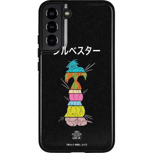 Looney Tunes Sylvester the Cat Sliced Juxtapose Galaxy S22 Plus Pro Case