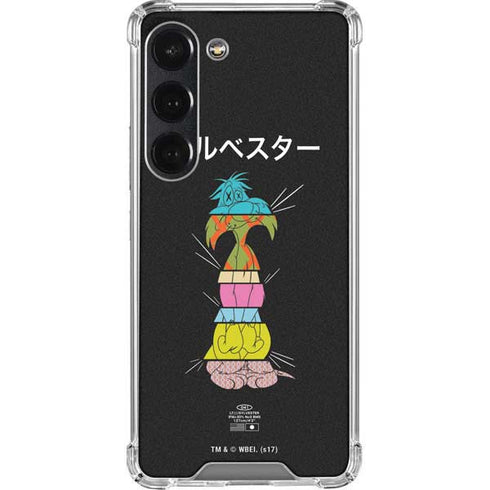 Looney Tunes Sylvester the Cat Sliced Juxtapose Galaxy S23 Clear Case