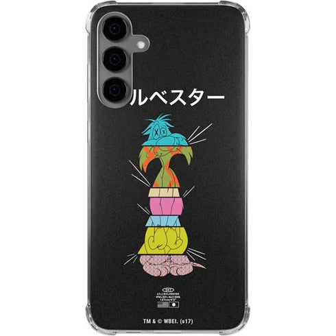 Looney Tunes Sylvester the Cat Sliced Juxtapose Galaxy S24 Plus Clear Case