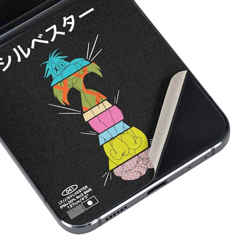 Looney Tunes Sylvester the Cat Sliced Juxtapose Galaxy Z Flip5 5G Skin
