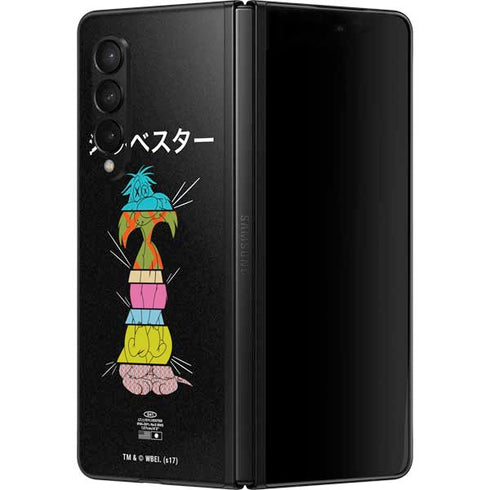 Looney Tunes Sylvester the Cat Sliced Juxtapose Galaxy Z Fold3 5G Skin