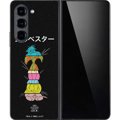 Looney Tunes Sylvester the Cat Sliced Juxtapose Galaxy Z Fold5 5G Skin