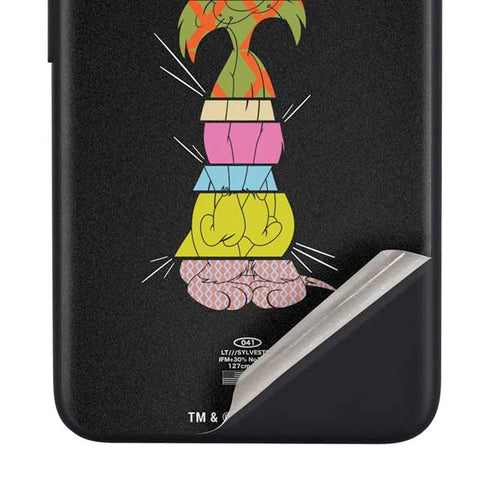 Looney Tunes Sylvester the Cat Sliced Juxtapose Google Pixel 4a Skin
