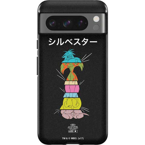 Looney Tunes Sylvester the Cat Sliced Juxtapose Google Pixel 8 Pro Impact Case
