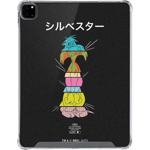 Looney Tunes Sylvester the Cat Sliced Juxtapose iPad Pro 12.9in (2020) Clear Case