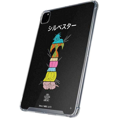 Looney Tunes Sylvester the Cat Sliced Juxtapose iPad Pro 12.9in (2020) Clear Case