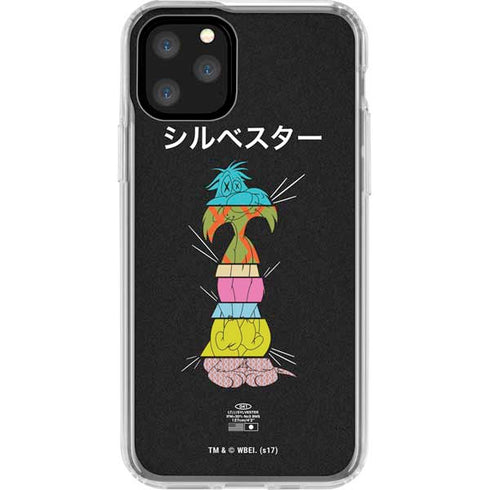 Looney Tunes Sylvester the Cat Sliced Juxtapose iPhone 11 Pro Clear Case