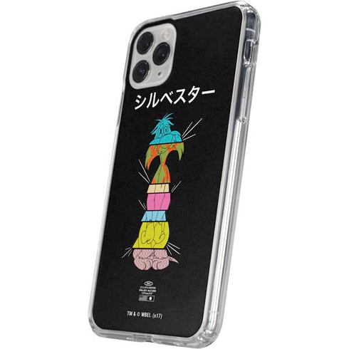 Looney Tunes Sylvester the Cat Sliced Juxtapose iPhone 11 Pro Clear Case