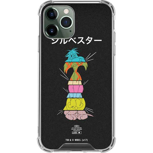 Looney Tunes Sylvester the Cat Sliced Juxtapose iPhone 11 Pro Max Clear Case