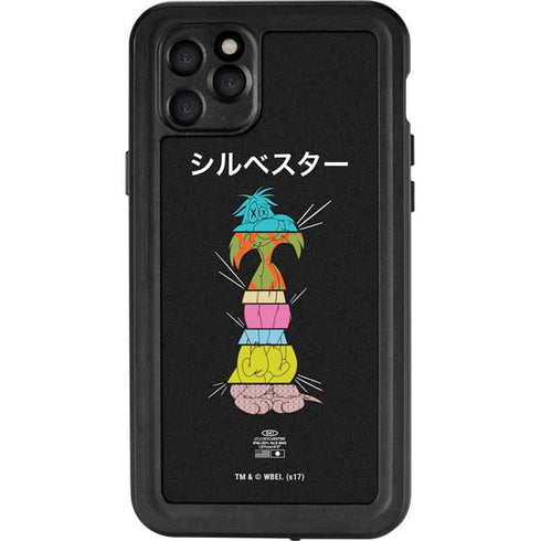 Looney Tunes Sylvester the Cat Sliced Juxtapose iPhone 11 Pro Max Waterproof Case