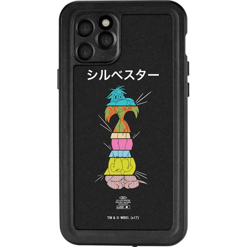 Looney Tunes Sylvester the Cat Sliced Juxtapose iPhone 11 Pro Waterproof Case