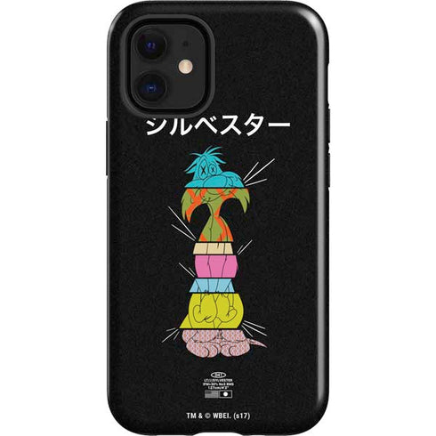 Looney Tunes Sylvester the Cat Sliced Juxtapose iPhone 12 Mini Impact Case