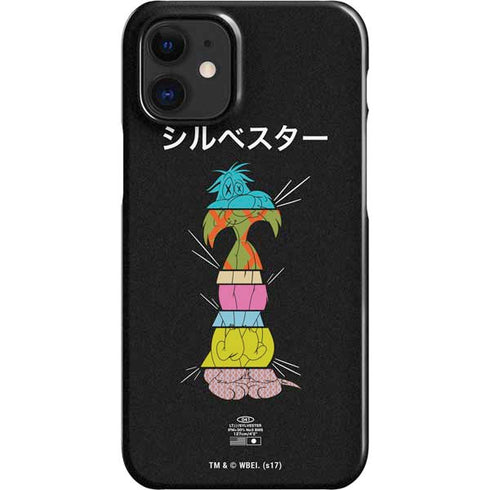 Looney Tunes Sylvester the Cat Sliced Juxtapose iPhone 12 Mini Lite Case