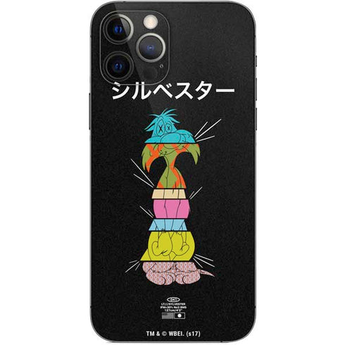 Looney Tunes Sylvester the Cat Sliced Juxtapose iPhone 12 Pro Skin