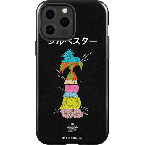 Looney Tunes Sylvester the Cat Sliced Juxtapose iPhone 13 Pro Max Impact Case