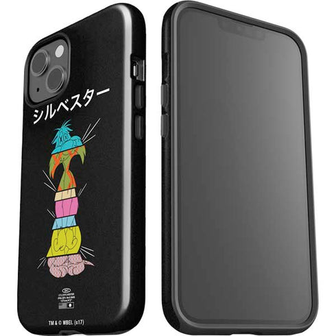 Looney Tunes Sylvester the Cat Sliced Juxtapose iPhone 15 Plus Impact Case