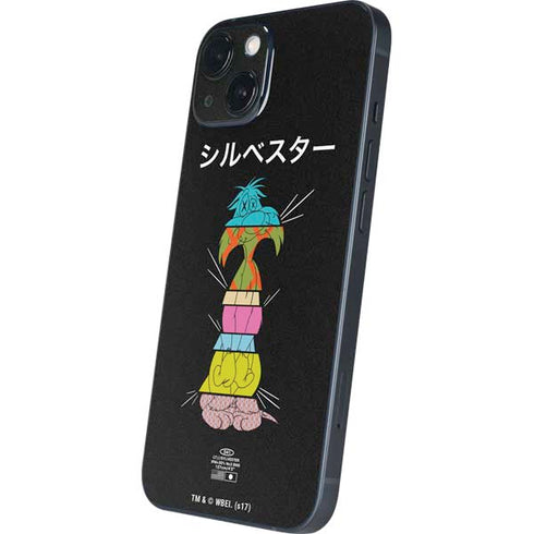 Looney Tunes Sylvester the Cat Sliced Juxtapose iPhone 14 Plus Skin