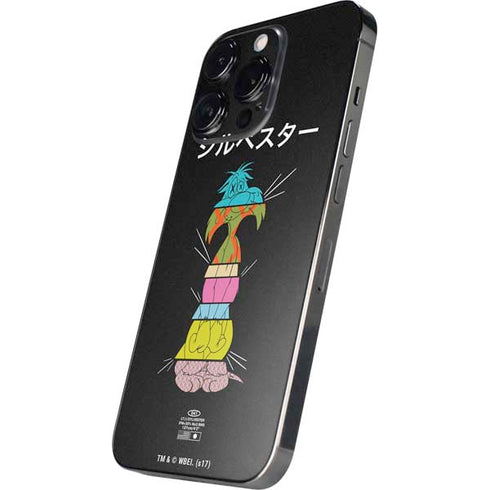 Looney Tunes Sylvester the Cat Sliced Juxtapose iPhone 14 Pro Max Skin