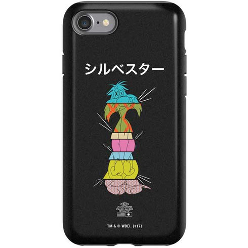 Looney Tunes Sylvester the Cat Sliced Juxtapose iPhone SE (2nd & 3rd Gen) Pro Case