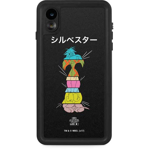 Looney Tunes Sylvester the Cat Sliced Juxtapose iPhone XR Waterproof Case