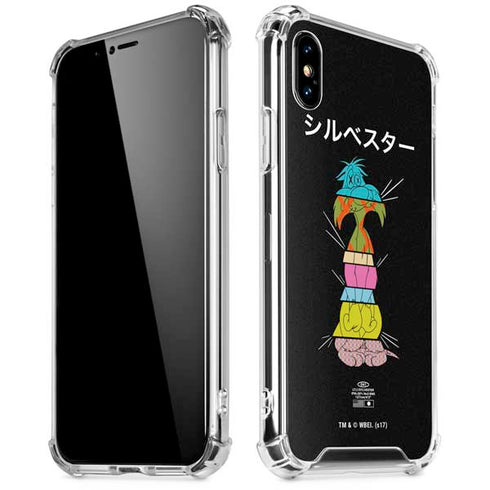 Looney Tunes Sylvester the Cat Sliced Juxtapose iPhone XS Max Clear Case