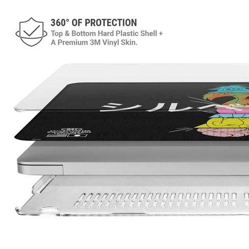 Looney Tunes Sylvester the Cat Sliced Juxtapose MacBook Air 13in M1 (2021) Case plus Skin