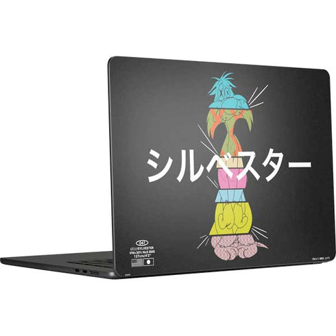 Looney Tunes Sylvester the Cat Sliced Juxtapose MacBook Air 15 in (2023) Skin