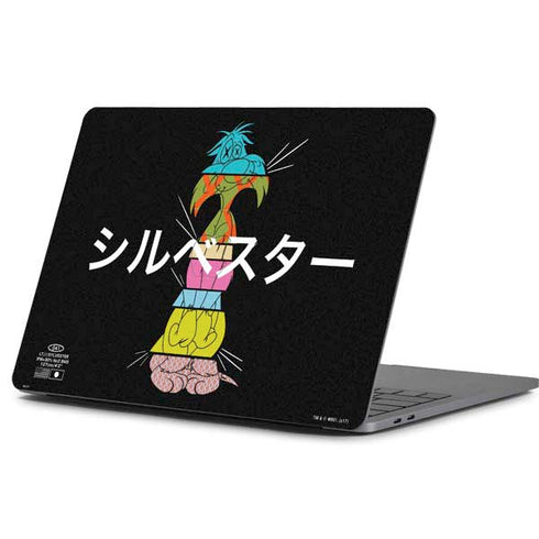 Looney Tunes Sylvester the Cat Sliced Juxtapose Apple MacBook Pro 13-inch Skin