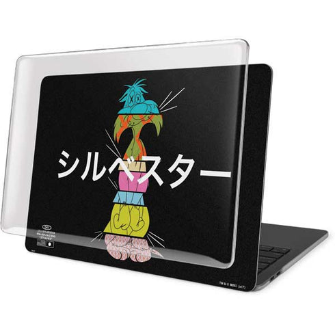 Looney Tunes Sylvester the Cat Sliced Juxtapose MacBook Pro 15in (2016-19) Case plus Skin