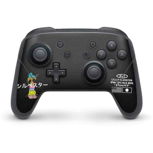 Looney Tunes Sylvester the Cat Sliced Juxtapose Nintendo Switch Pro Controller Skin
