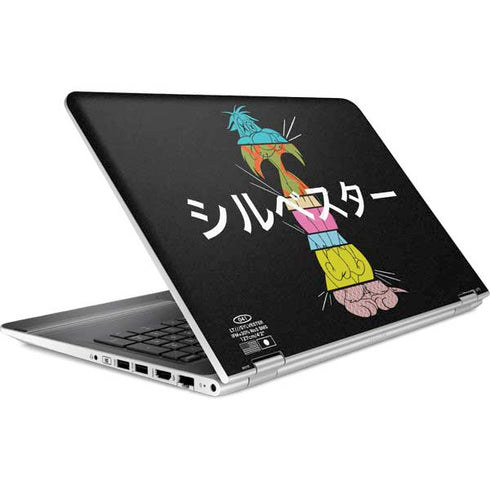 Looney Tunes Sylvester the Cat Sliced Juxtapose HP Pavilion Skin