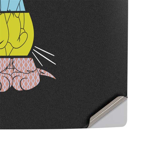 Looney Tunes Sylvester the Cat Sliced Juxtapose PS5 Console Skin