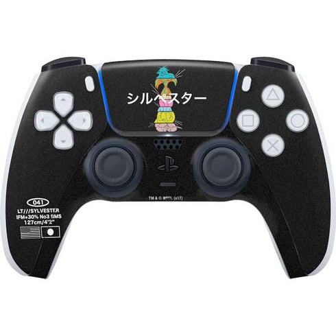 Looney Tunes Sylvester the Cat Sliced Juxtapose PS5 Controller Skin