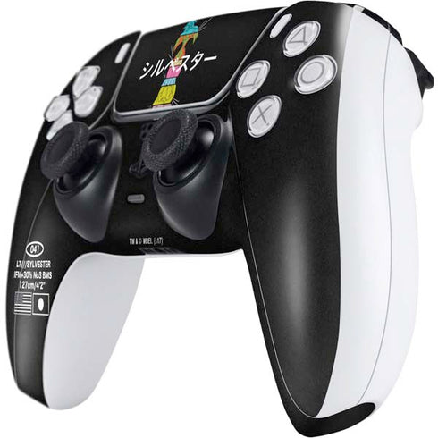 Looney Tunes Sylvester the Cat Sliced Juxtapose PS5 Controller Skin