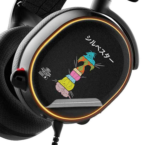Looney Tunes Sylvester the Cat Sliced Juxtapose SteelSeries Arctis 3 Skin