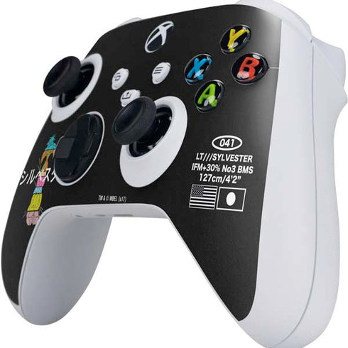 Looney Tunes Sylvester the Cat Sliced Juxtapose Xbox Series S Controller Skin