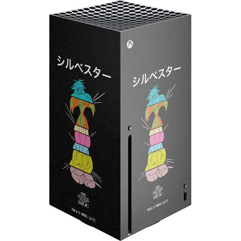 Looney Tunes Sylvester the Cat Sliced Juxtapose Xbox Series X Console Skin