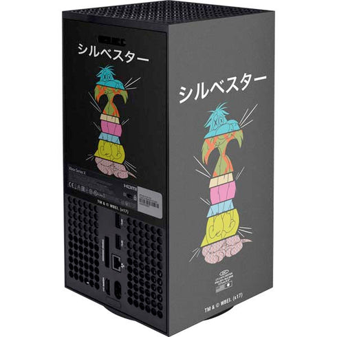 Looney Tunes Sylvester the Cat Sliced Juxtapose Xbox Series X Console Skin