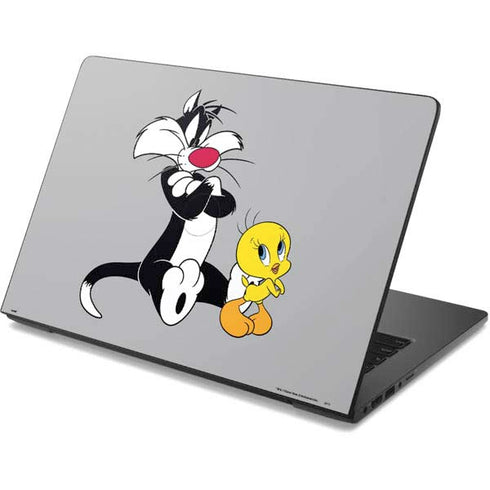 Looney Tunes Sylvester Tweety Bird Crossed Arms Dell Chromebook Skin